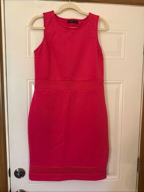 Apt. 9 Hot Pink Laser-Cut Sleeveless Sheath Dress
